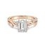 Enchanted Star Diamond And Gold Disney Princess Rapunzel Twisted Pavé Engagement Ring