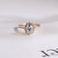 Solid Gold Oval Cut Moissanite Engagement Ring, Anniversary Gift for Her