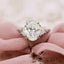 3.50 CT Oval Cut Moissanite Three Stones Engagement Ring