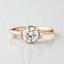 1.20 CT Round Cut cluster Moissanite Engagement Ring