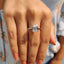 Emerald Engagement Ring With Bezel Setting