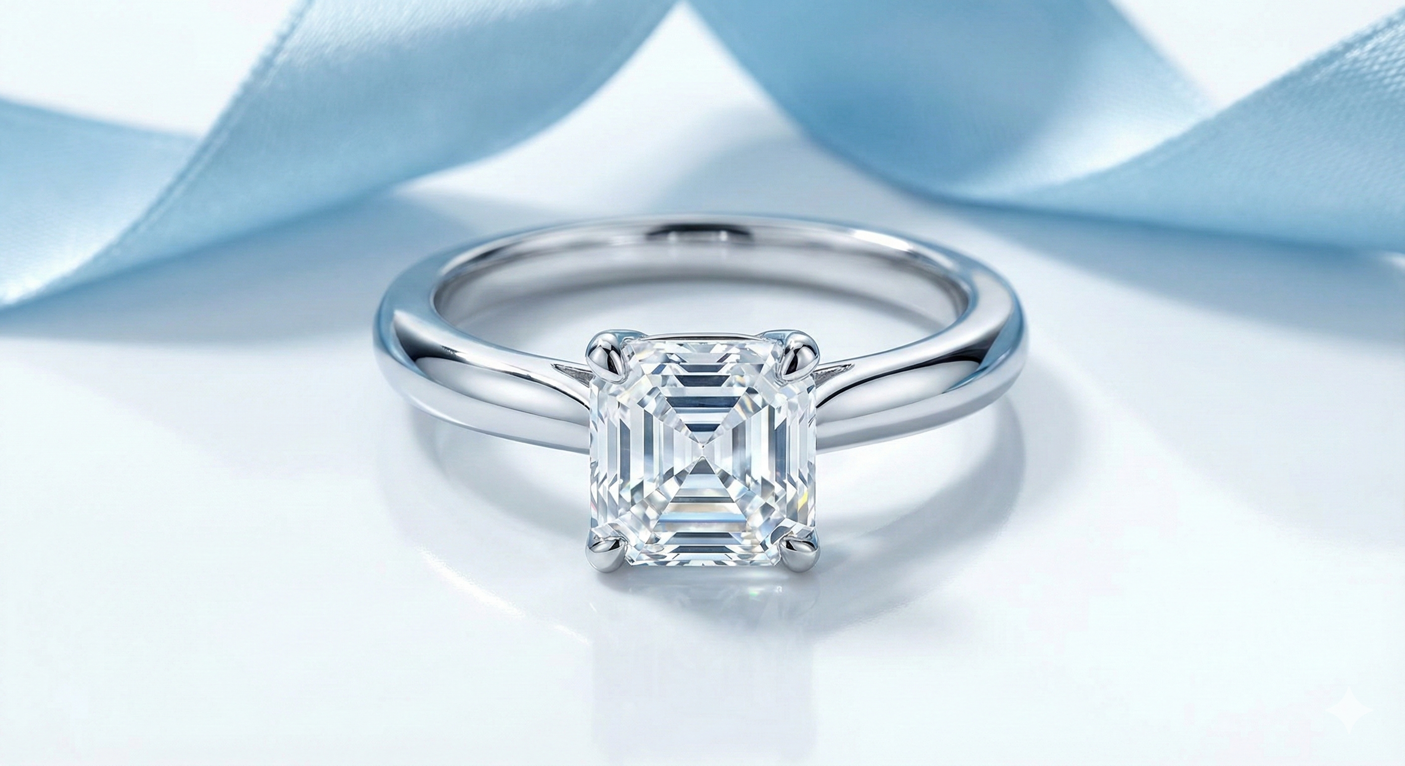 Asscher Diamond Ring