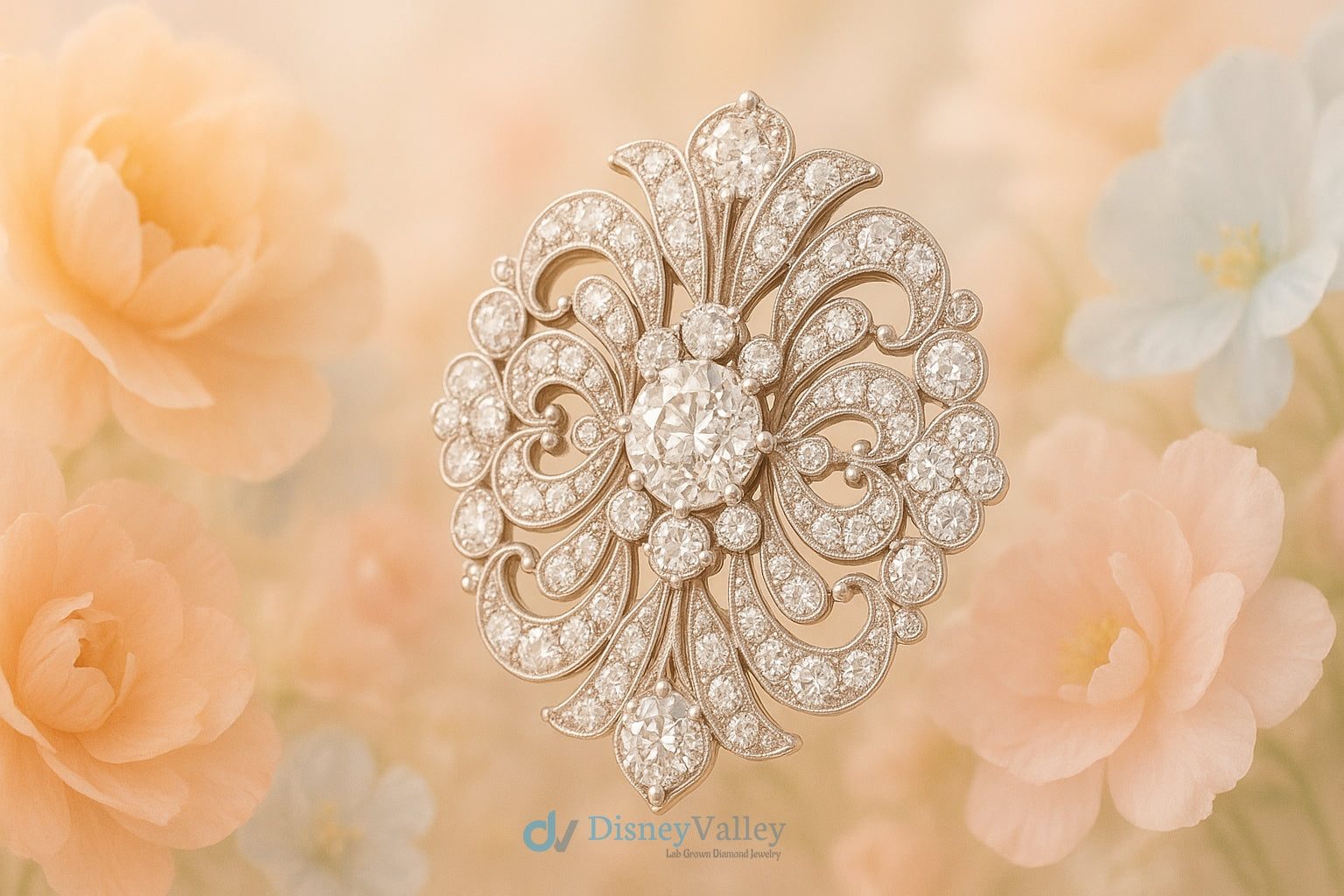 Diamond Brooch and Pin