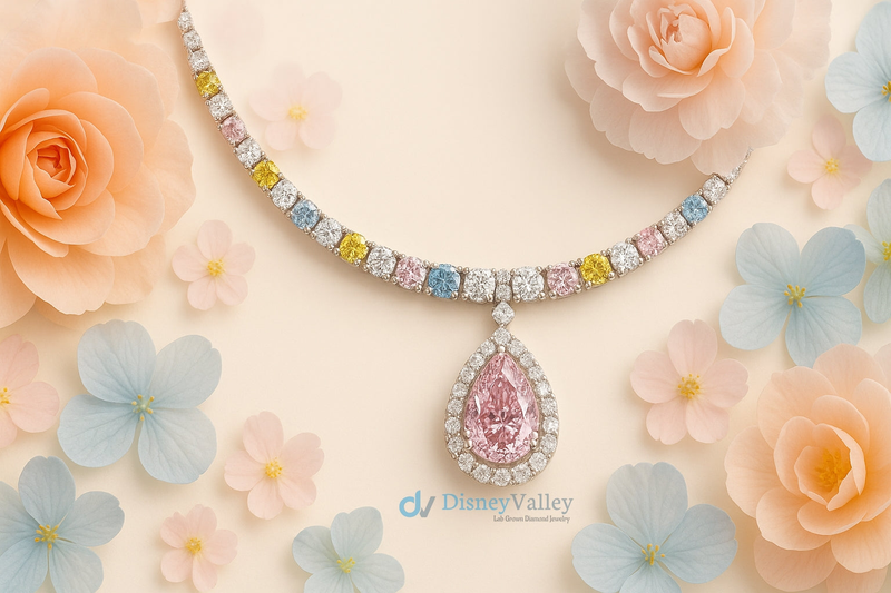 Fancy Color Diamond Necklace