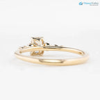 0.35ct Emerald diamond engagement ring, Emerald cut engagement rings DisneyValley
