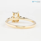0.70ct Natural Radiant Cut Diamond Engagement Ring, GIA Certified, Ethically sourced diamond ring DisneyValley