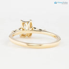 0.70ct Natural Radiant Cut Diamond Engagement Ring, GIA Certified, Ethically sourced diamond ring DisneyValley