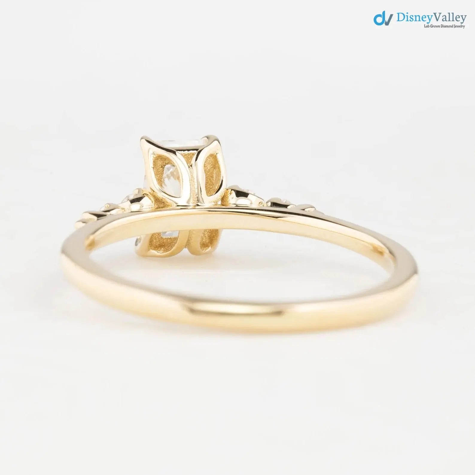 0.70ct Natural Radiant Cut Diamond Engagement Ring, GIA Certified, Ethically sourced diamond ring DisneyValley