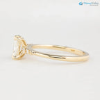 0.70ct Natural Radiant Cut Diamond Engagement Ring, GIA Certified, Ethically sourced diamond ring DisneyValley