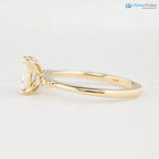 0.70ct Natural Radiant Cut Diamond Engagement Ring, GIA Certified, Ethically sourced diamond ring DisneyValley