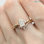 0.70ct Natural Radiant Cut Diamond Engagement Ring, GIA Certified, Ethically sourced diamond ring DisneyValley