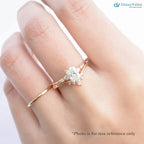 0.70ct Natural Radiant Cut Diamond Engagement Ring, GIA Certified, Ethically sourced diamond ring DisneyValley