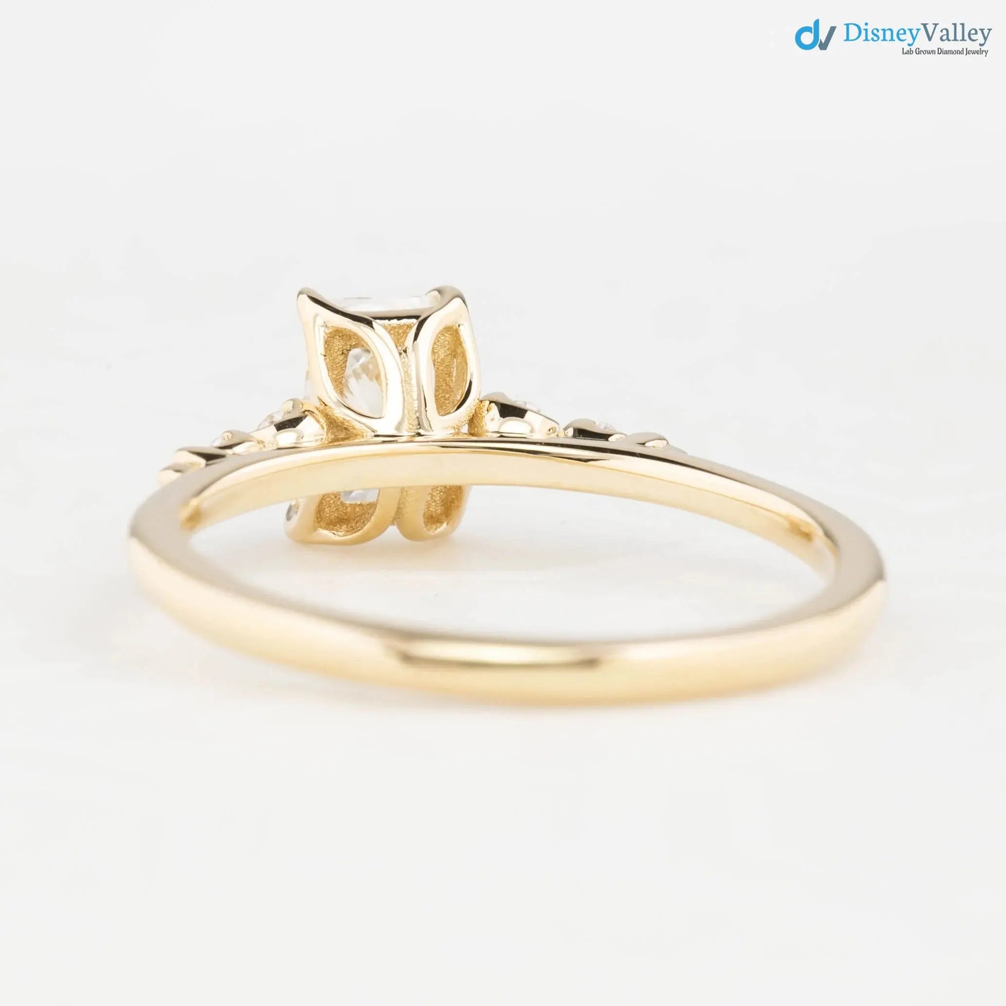 0.70ct Natural Radiant Cut Diamond Engagement Ring, GIA Certified, Ethically sourced diamond ring DisneyValley