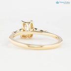 0.70ct Natural Radiant Cut Diamond Engagement Ring, GIA Certified, Ethically sourced diamond ring DisneyValley