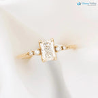 0.70ct Natural Radiant Cut Diamond Engagement Ring, GIA Certified, Ethically sourced diamond ring DisneyValley