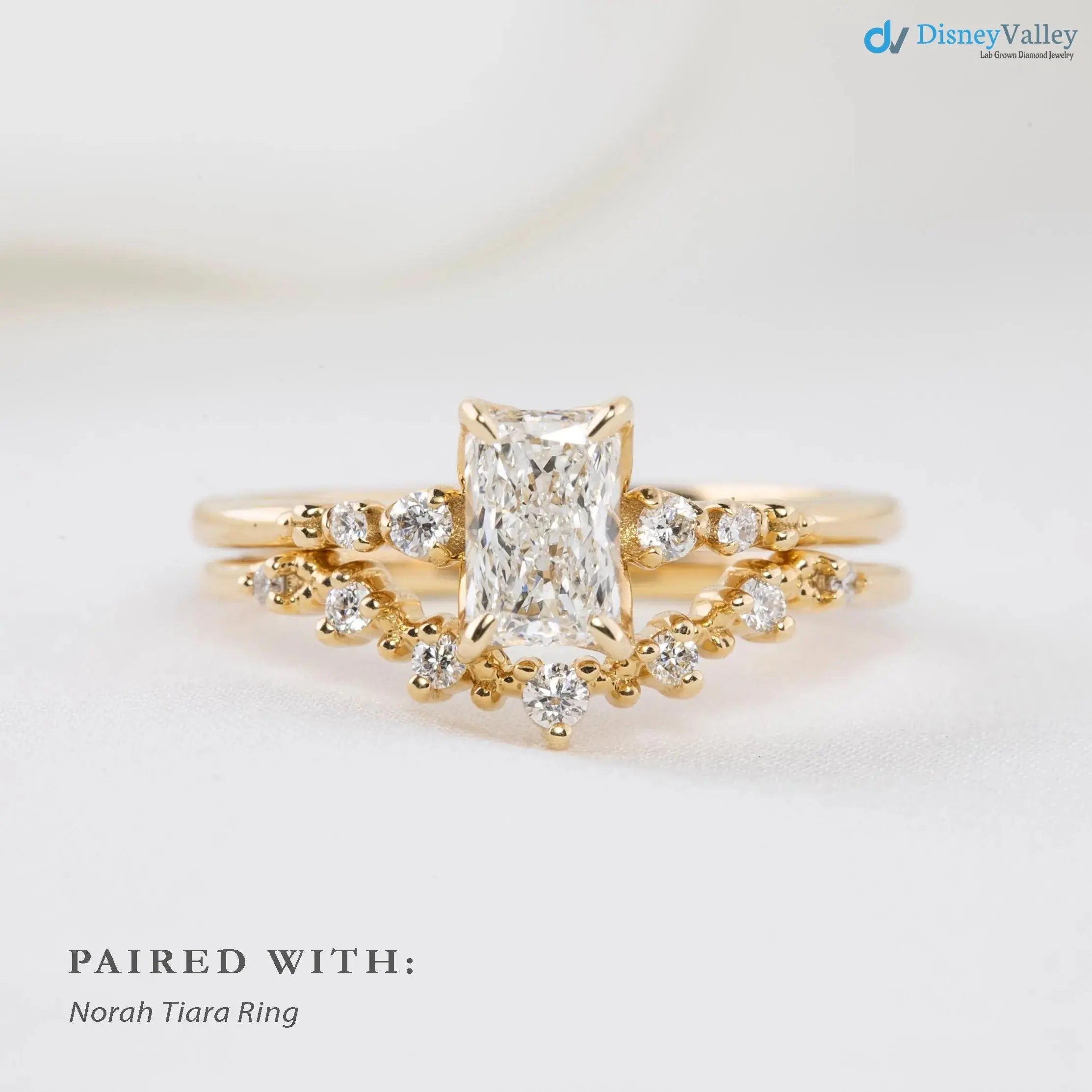 0.70ct Natural Radiant Cut Diamond Engagement Ring, GIA Certified, Ethically sourced diamond ring DisneyValley
