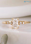 0.70ct Natural Radiant Cut Diamond Engagement Ring, GIA Certified, Ethically sourced diamond ring DisneyValley