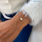 0.71ct D-E-F/VVS Lab Created Oval Cut Diamond Bezel Bracelet - DisneyValley