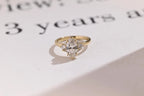 0.29 CT Marquise Cut Cluster style Moissanite Engagement Ring