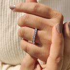 Round Cut Eternity Band In Secure Prong Setting