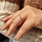 Round Cut Eternity Wedding band