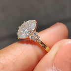 Oval Cut Diamond Engagement Ring In Yellow Gold