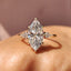 3 Stone Marquise Diamond Ring With Kite Side Stone