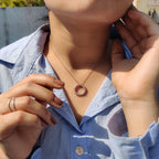 Twisted Multi Circle Moissanite Pendant In Round Cut