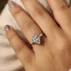 Marquise Engagement Ring In Muse Setting