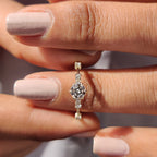 Round Diamond Engagement Ring - White Gold