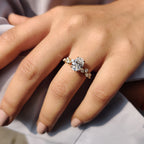 Oval Cut Diamond Ring In Rose Gold
