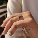 Marquise Diamond Engagement Ring in Classic Setting