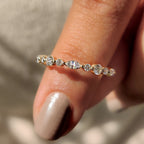 Eternity Wedding Band - Marquise and Round Diamonds