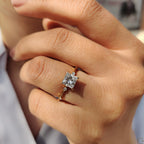 Princess Cut Diamond Ring In Yellow Gold