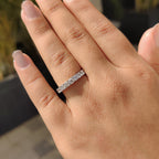 Round Cut Eternity Band In Secure Prong Setting