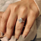 Marquise Engagement Ring In Muse Setting