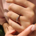 Pear and Round Cut 7 Stone Diamond Band