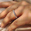 Minimalist Round Cut Eternity Style Diamond Wedding Band