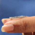 Round Cut Diamond Half Eternity Band