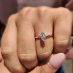 Marquise Diamond Engagement Ring In Solitaire Style