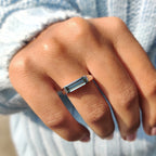 Baguette Solitaire East West Ring