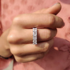 Asscher Cut 5 Stone Wedding Band