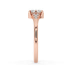 Six Prong Engagement Ring With Stunning Tab Prong Setting