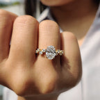 Oval Cut Diamond Ring In Rose Gold