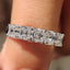 Asscher Cut Diamond With White Gold Wedding Ring