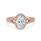 Split Shank Engagement Ring With Oval Diamond Elegance