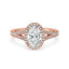 Split Shank Engagement Ring With Oval Diamond Elegance