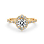 Cluster Diamond Ring With Pave Style