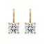 Dangle Diamond Earrings With Round Cut Diamond