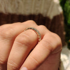 Round Diamond Eternity Wedding Band